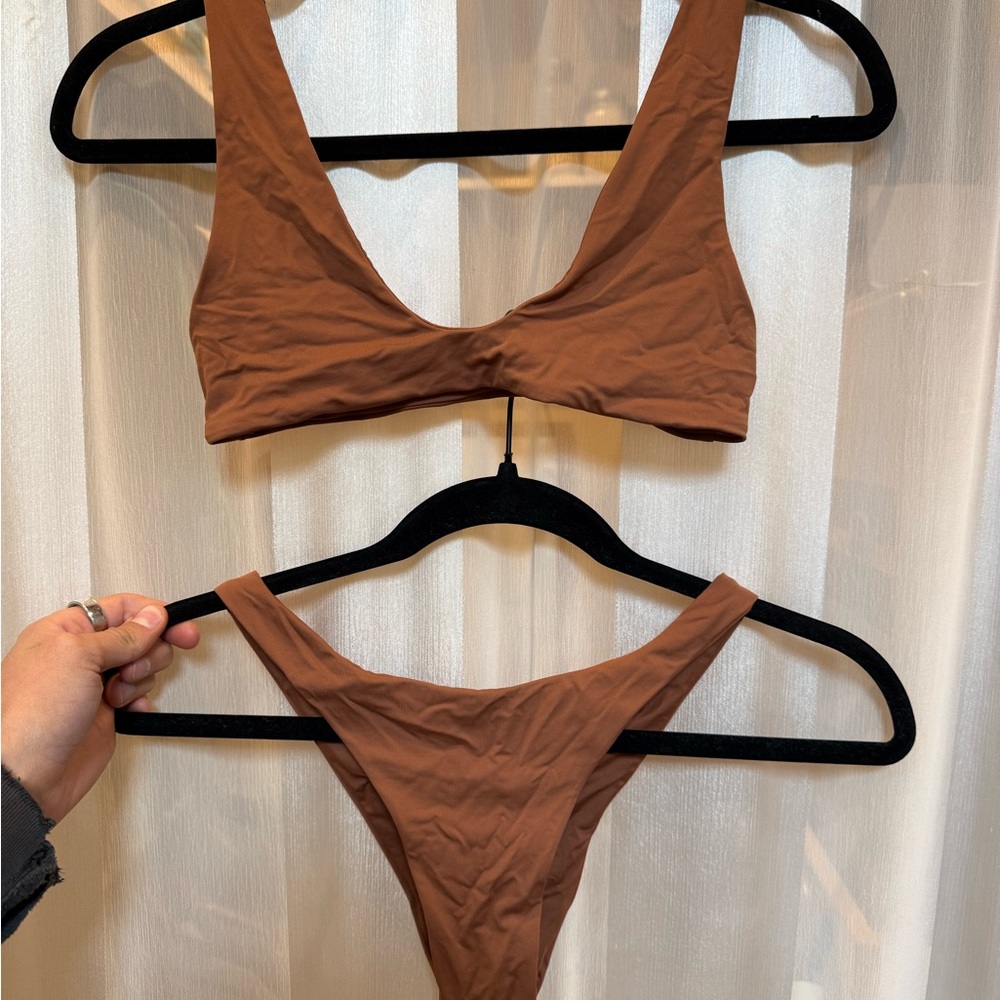 Toast swim Brown Bikini Set